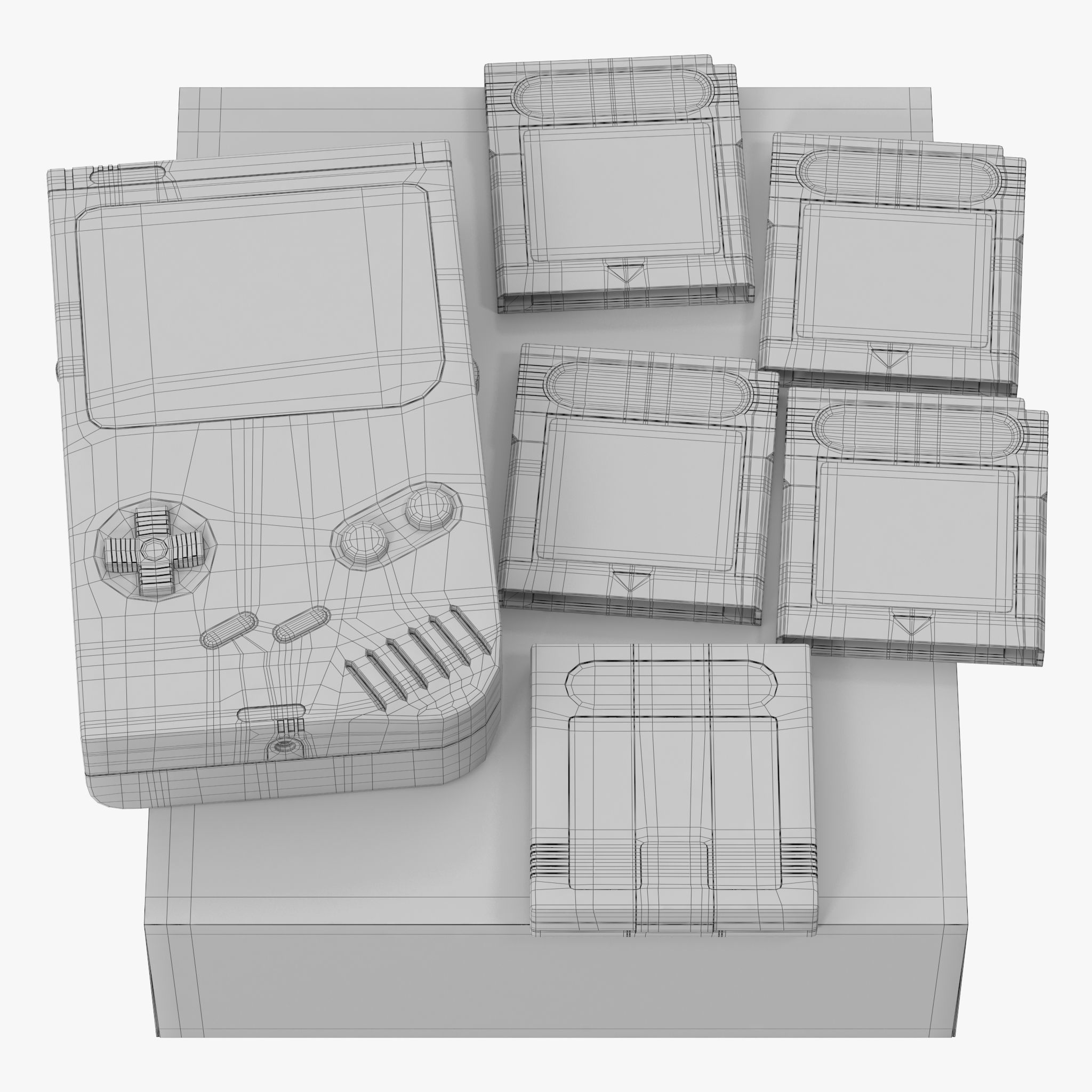 Nintendo Game Boy 3D model_42
