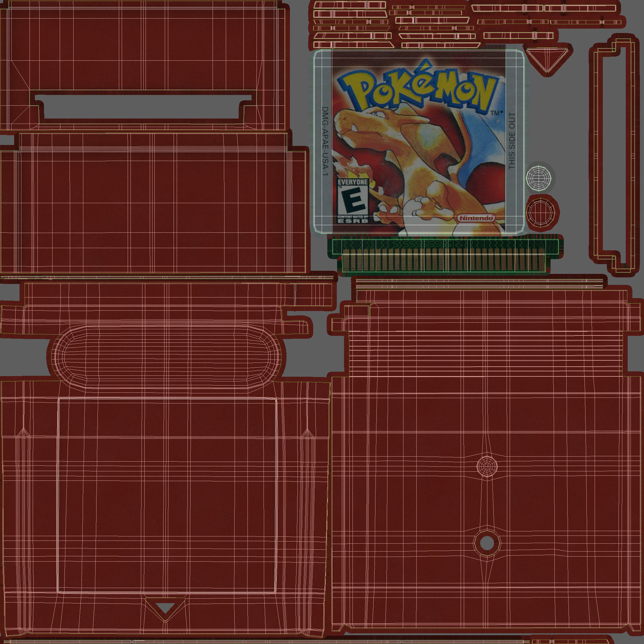 Nintendo Game Boy 3D model_51