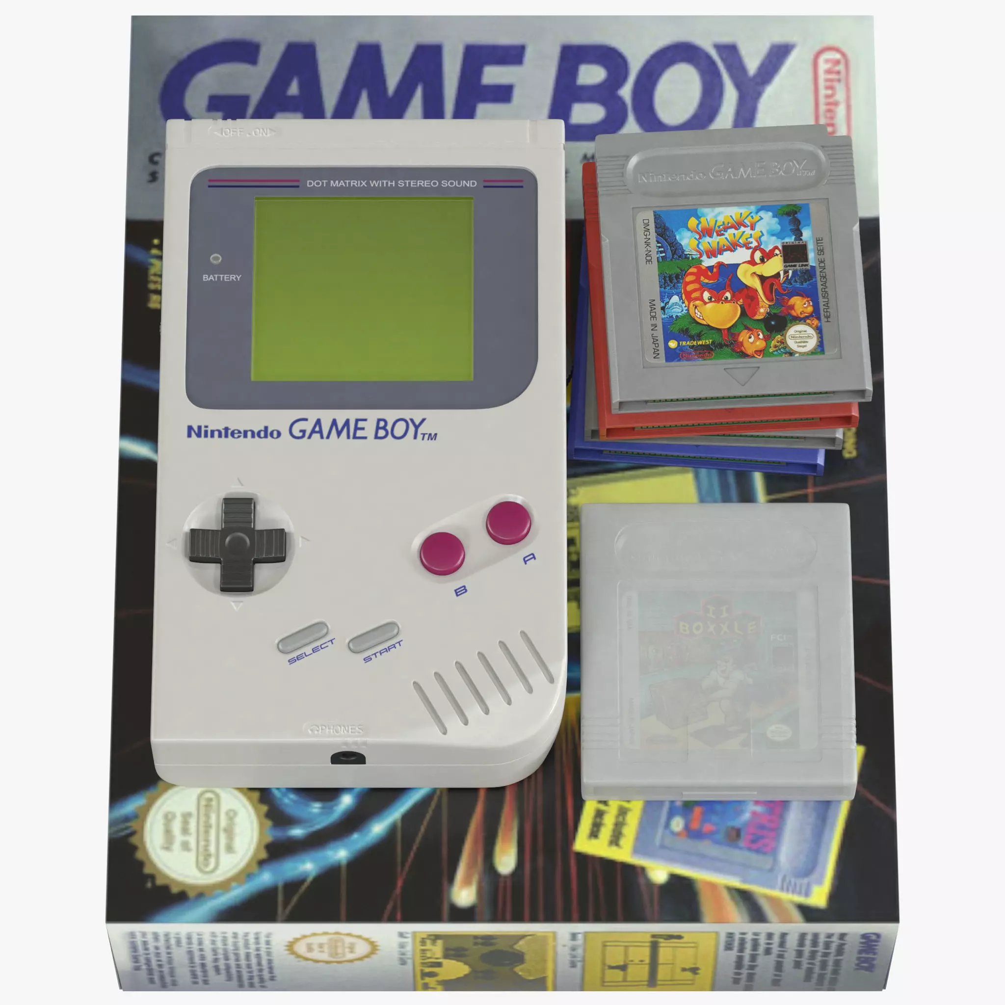 Nintendo Game Boy 3D model_0