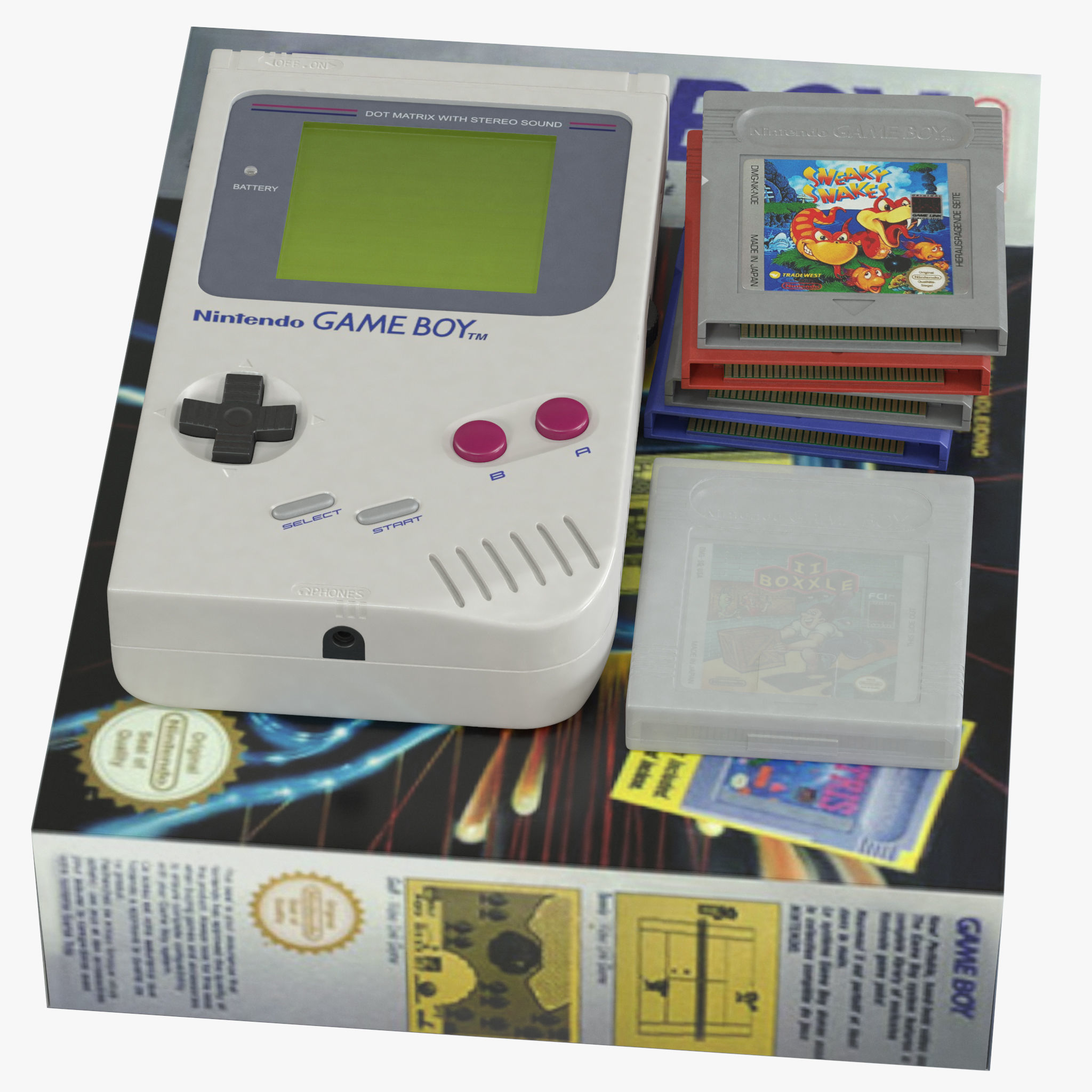 Nintendo Game Boy 3D model_3
