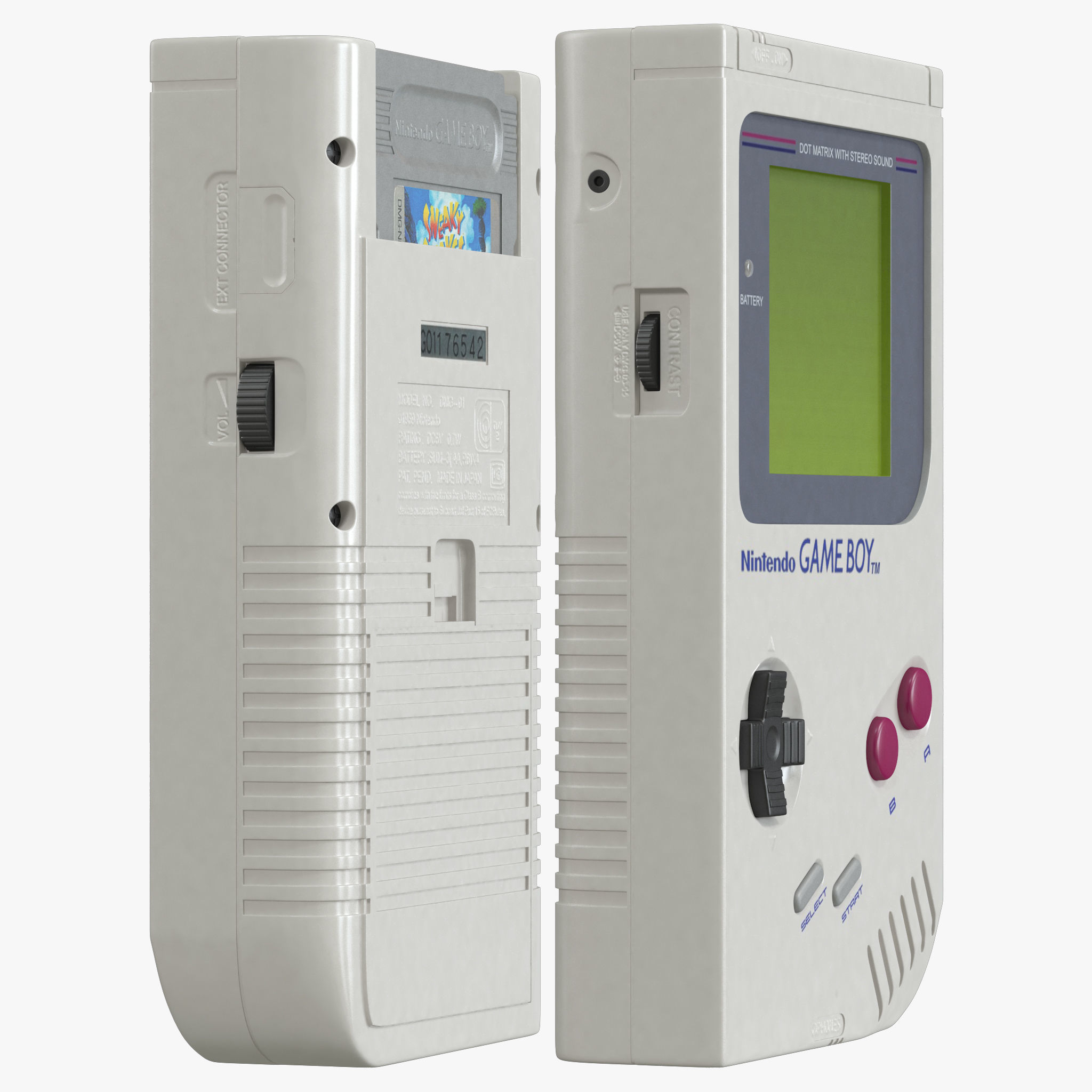 Nintendo Game Boy 3D model_11