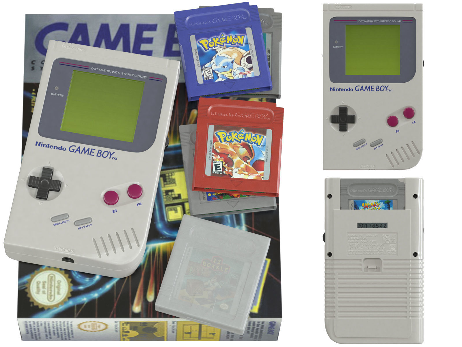 Nintendo Game Boy 3D model_1