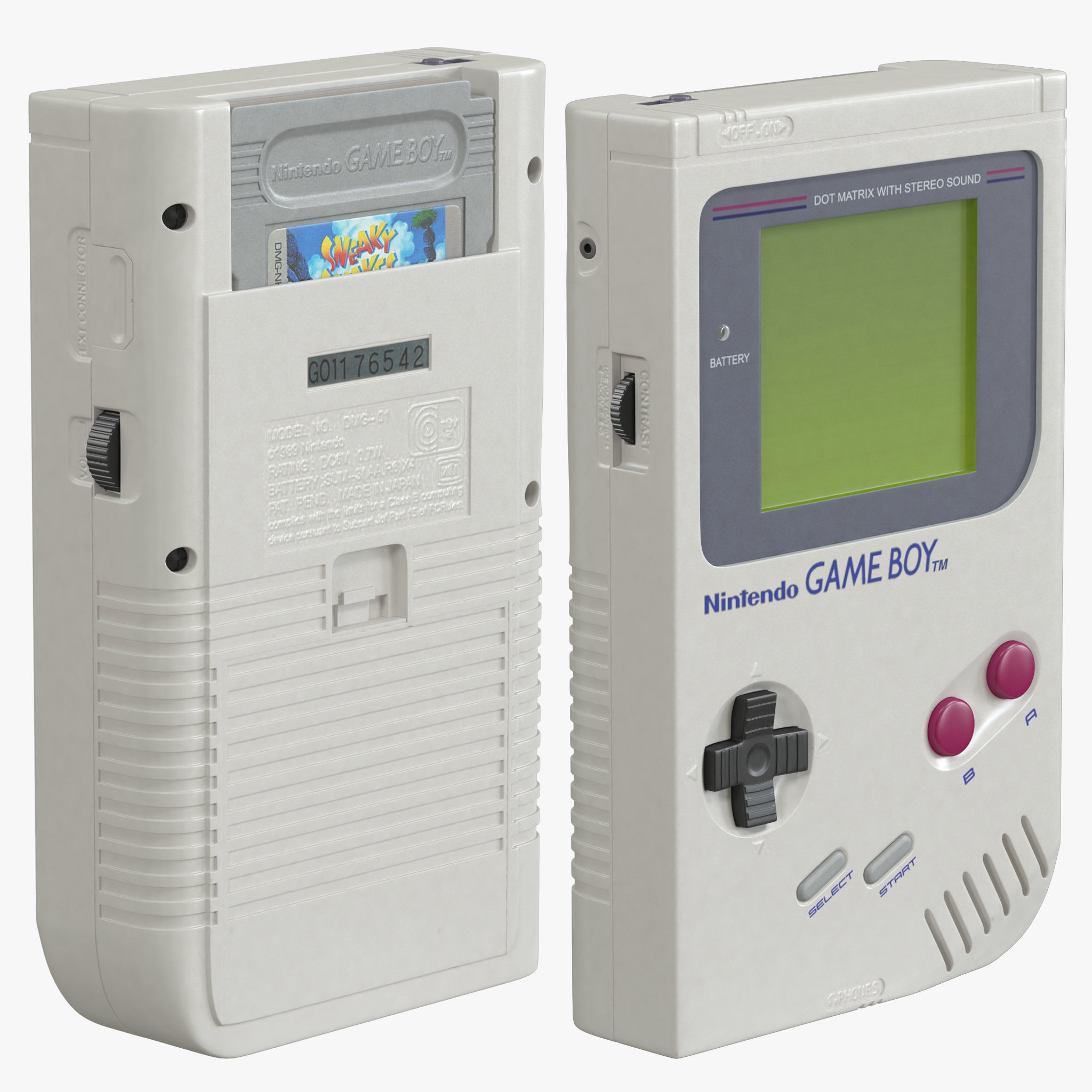 Nintendo Game Boy 3D model_10