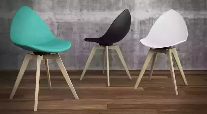 Three Ottawa Chairs by Karim Rashid 