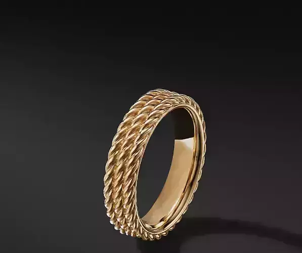 David Yurman Rope Band Rings in Us Size