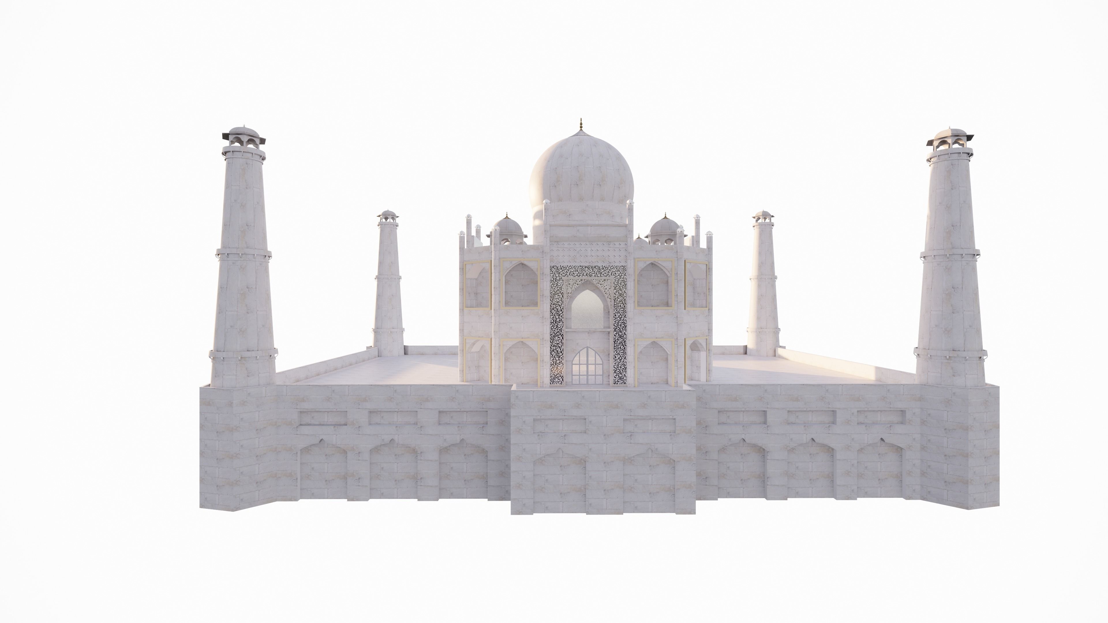 TAJ MAHAL REVIT MODEL 3D model_5