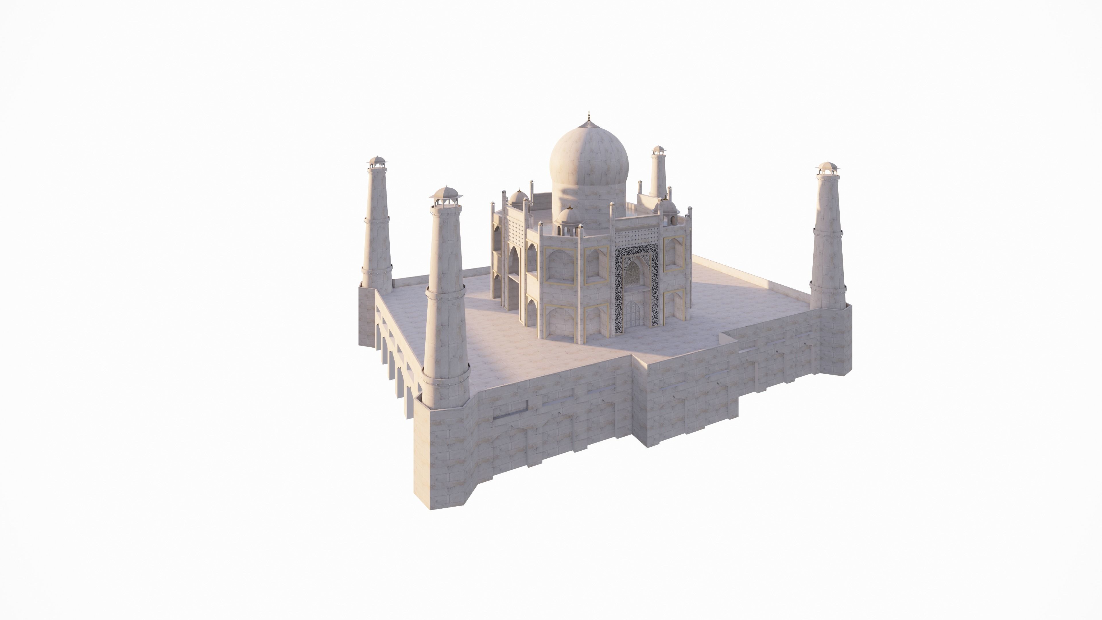 TAJ MAHAL REVIT MODEL 3D model_7