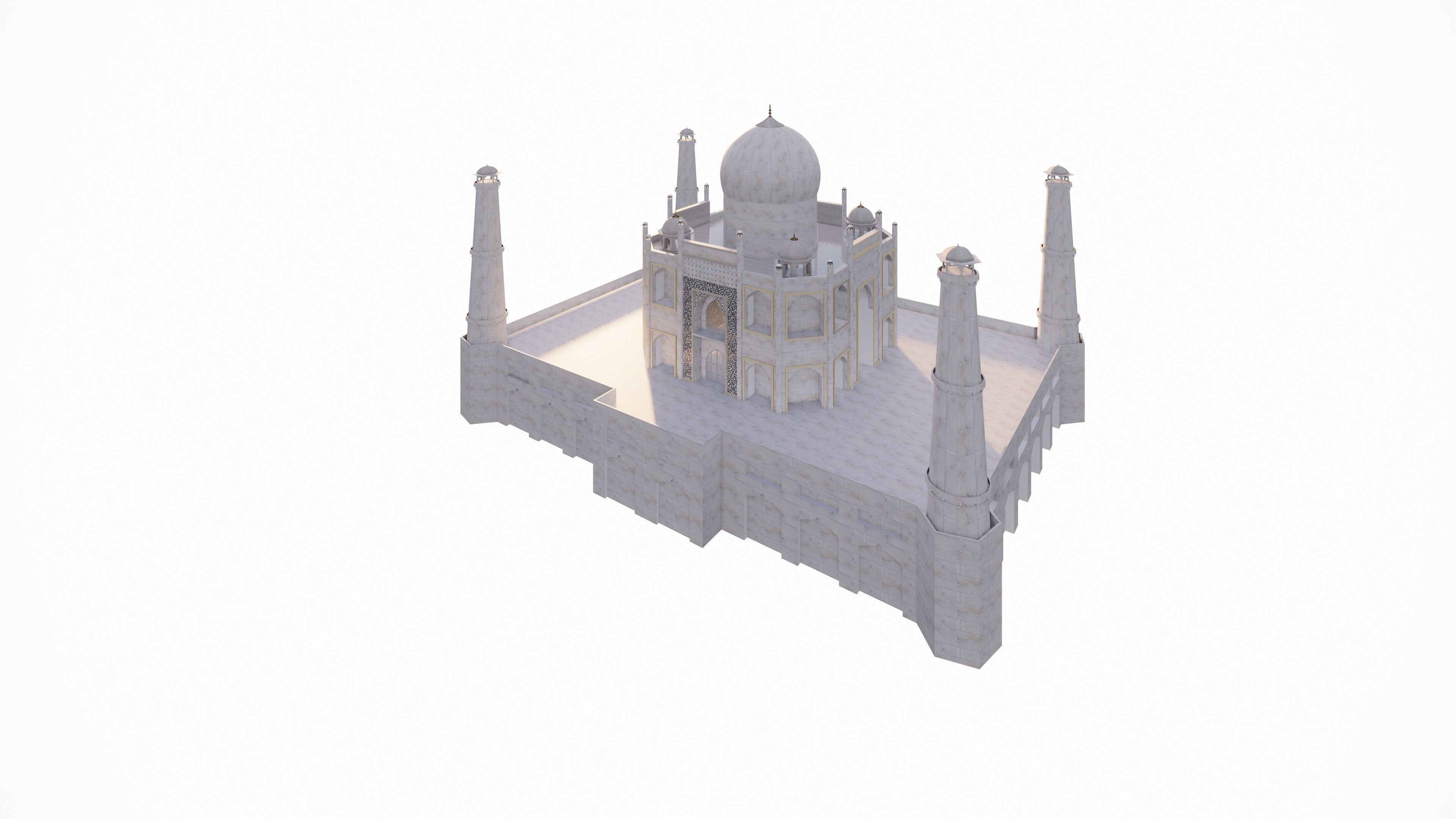 TAJ MAHAL REVIT MODEL 3D model_6
