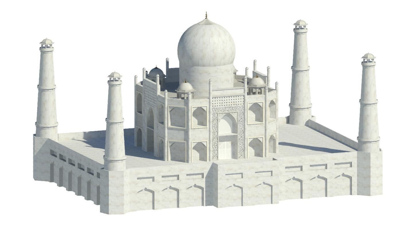 TAJ MAHAL REVIT MODEL 3D model_4