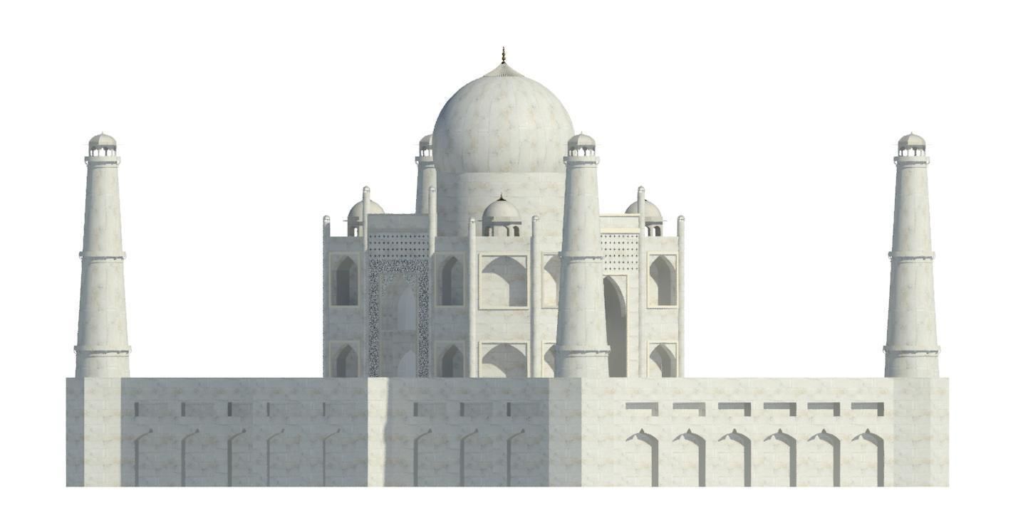 TAJ MAHAL REVIT MODEL 3D model_2