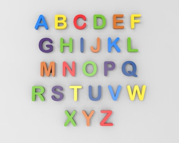 A-Z Alphabets alphabet 3D print model_22