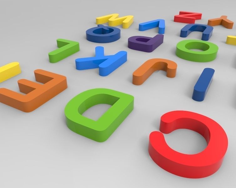 A-Z Alphabets alphabet 3D print model_24