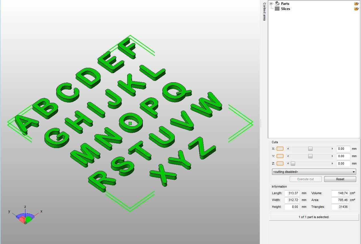 A-Z Alphabets alphabet 3D print model_6