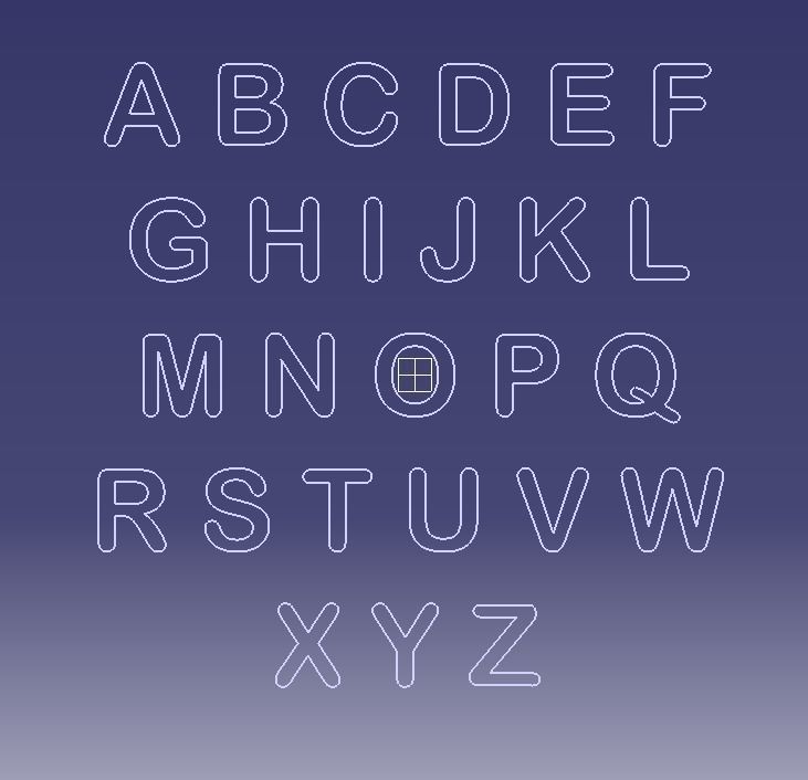 A-Z Alphabets alphabet 3D print model_4