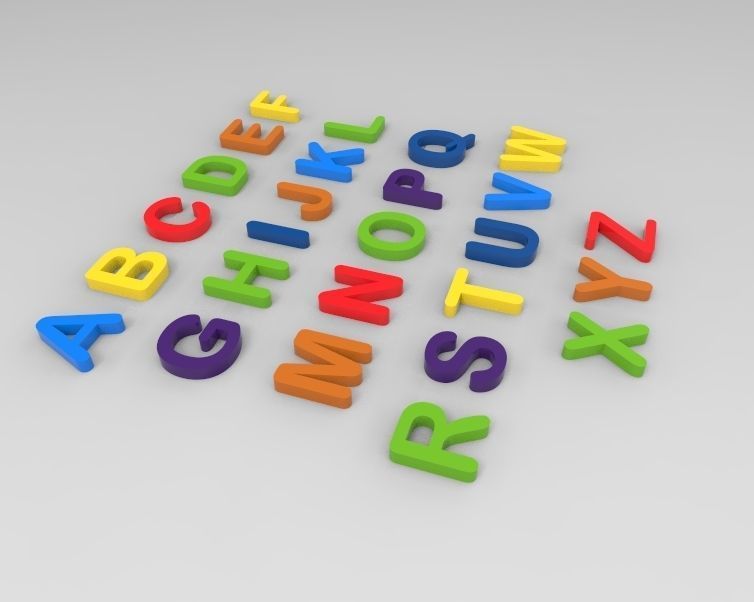 A-Z Alphabets alphabet 3D print model_15
