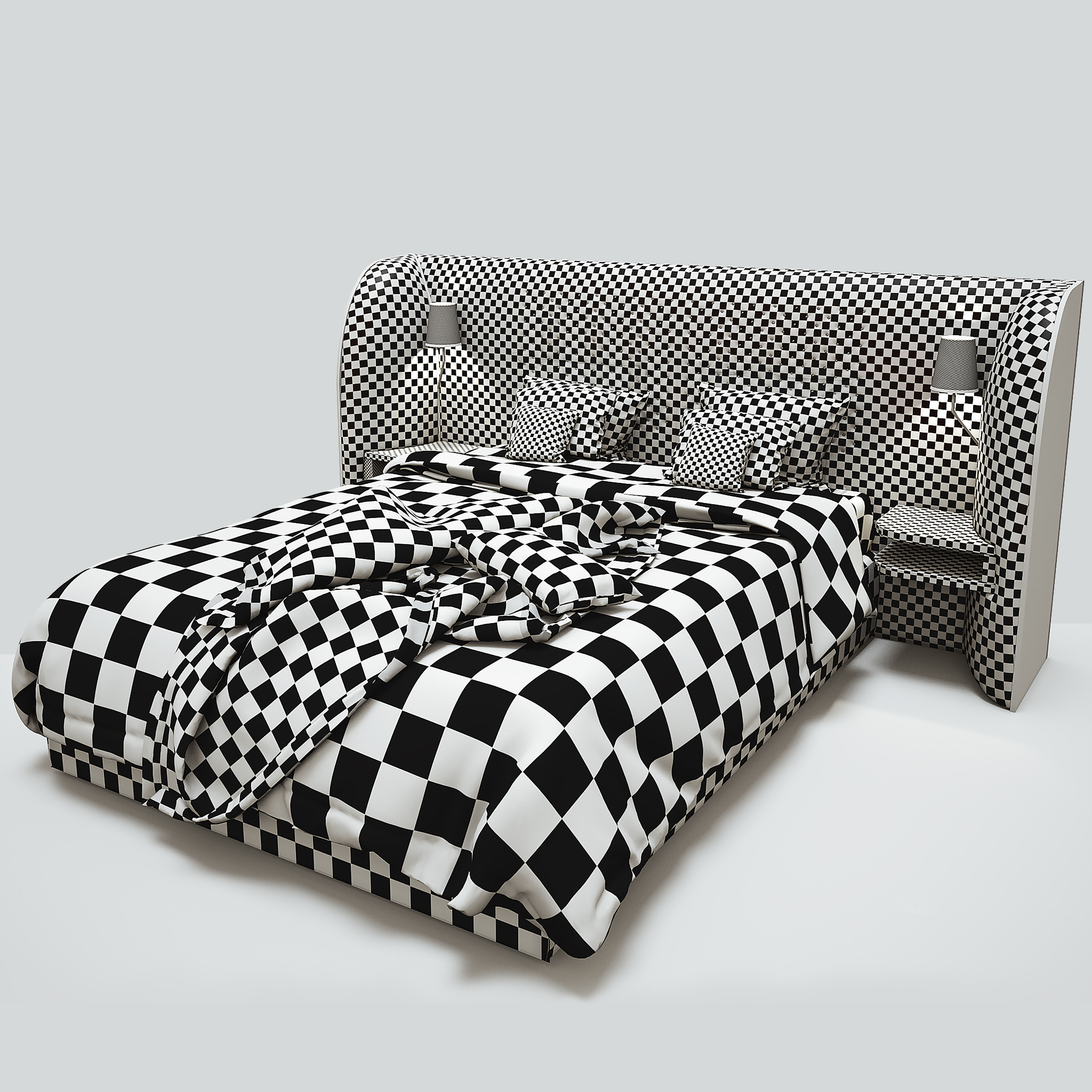 Rochebobois Cherche Midi bed 3D model_3