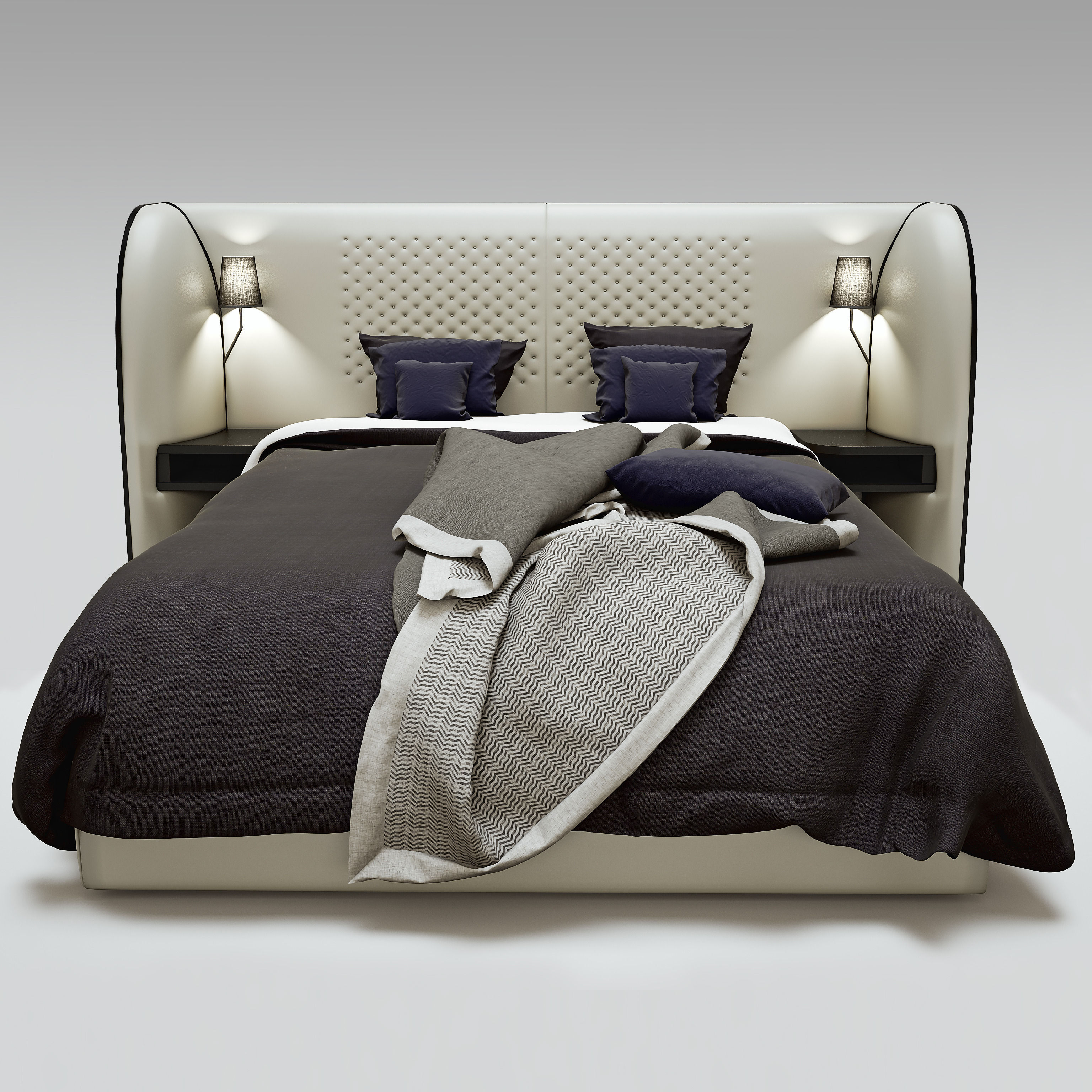 Rochebobois Cherche Midi bed 3D model_1