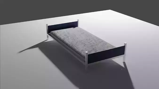 Metal Bed 3D model