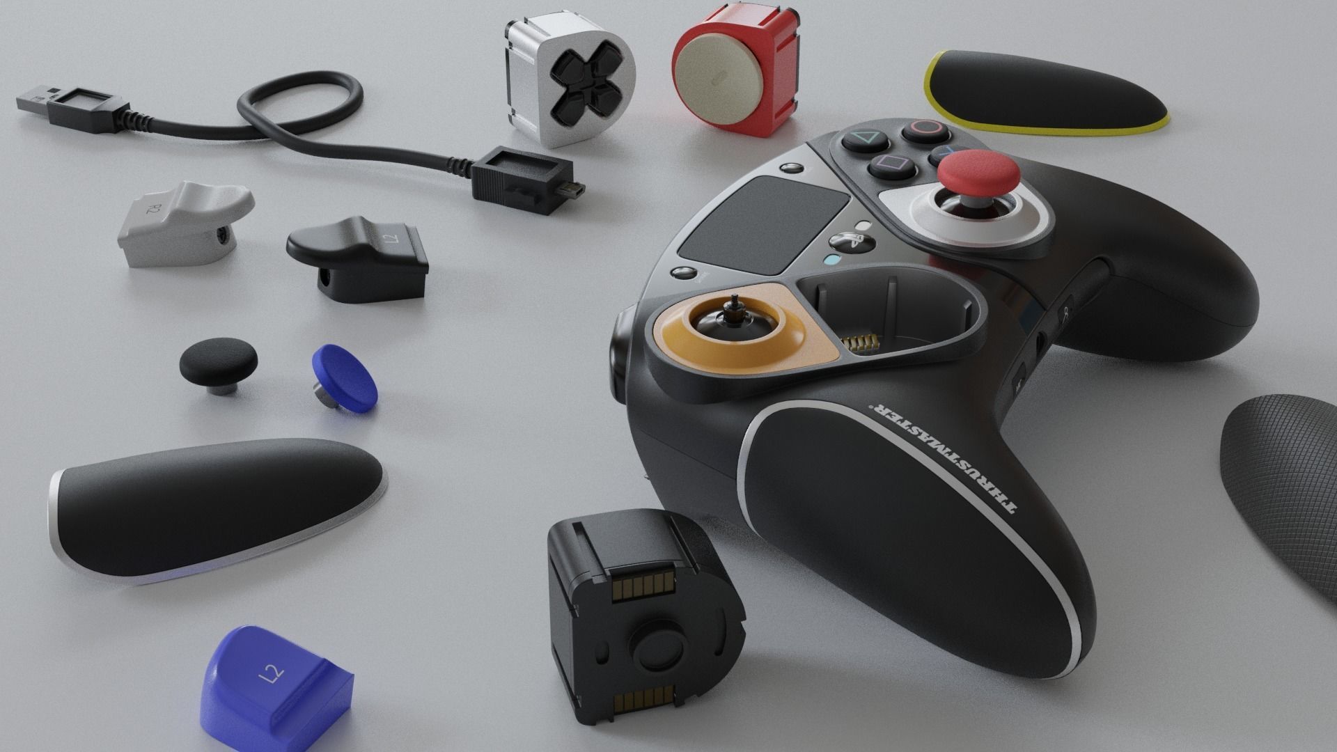 eSwap pro Controller 3D model animated rigged | CGTrader