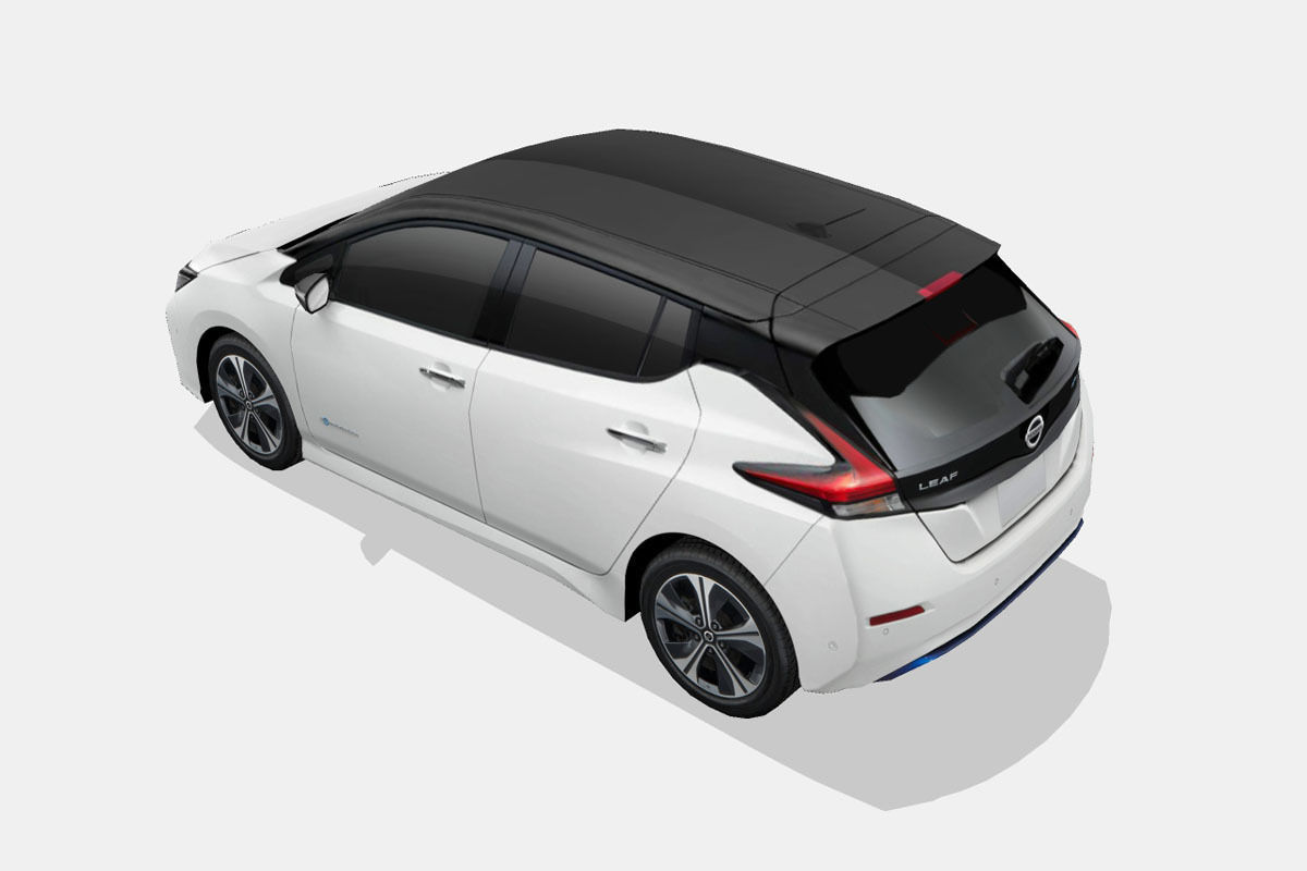 Nissan Leaf 2018 Low-poly 3D model_7