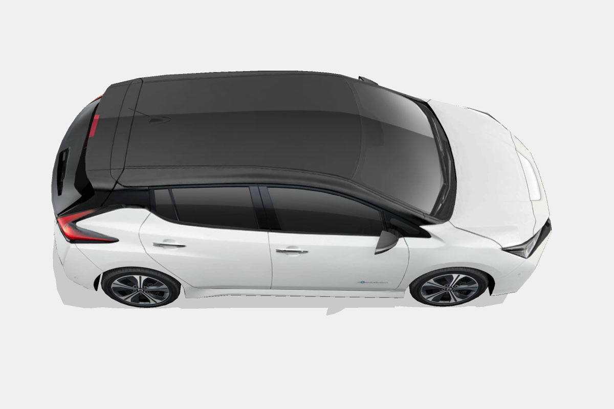 Nissan Leaf 2018 Low-poly 3D model_13