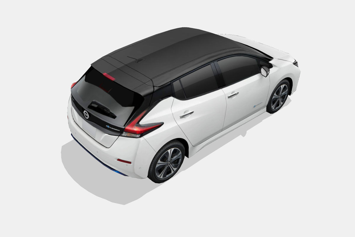 Nissan Leaf 2018 Low-poly 3D model_12