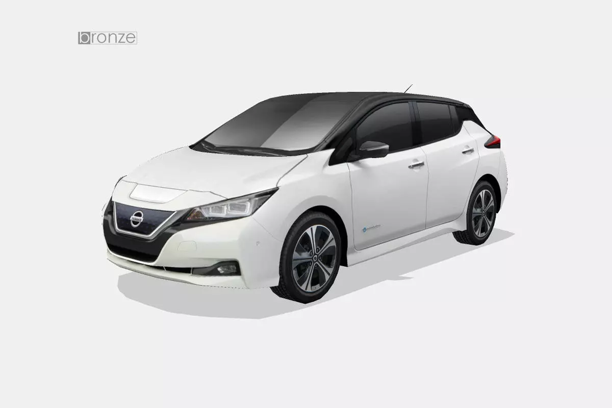 Nissan Leaf 2018 Low-poly 3D model_0