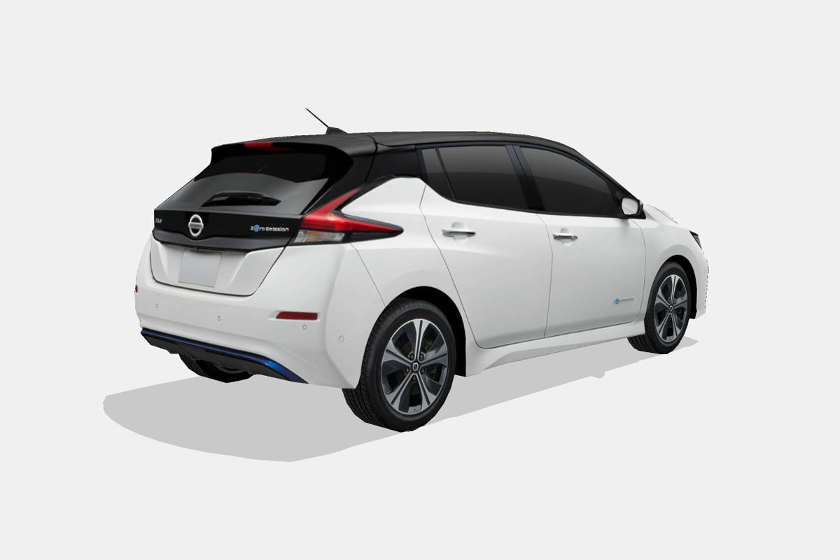 Nissan Leaf 2018 Low-poly 3D model_2