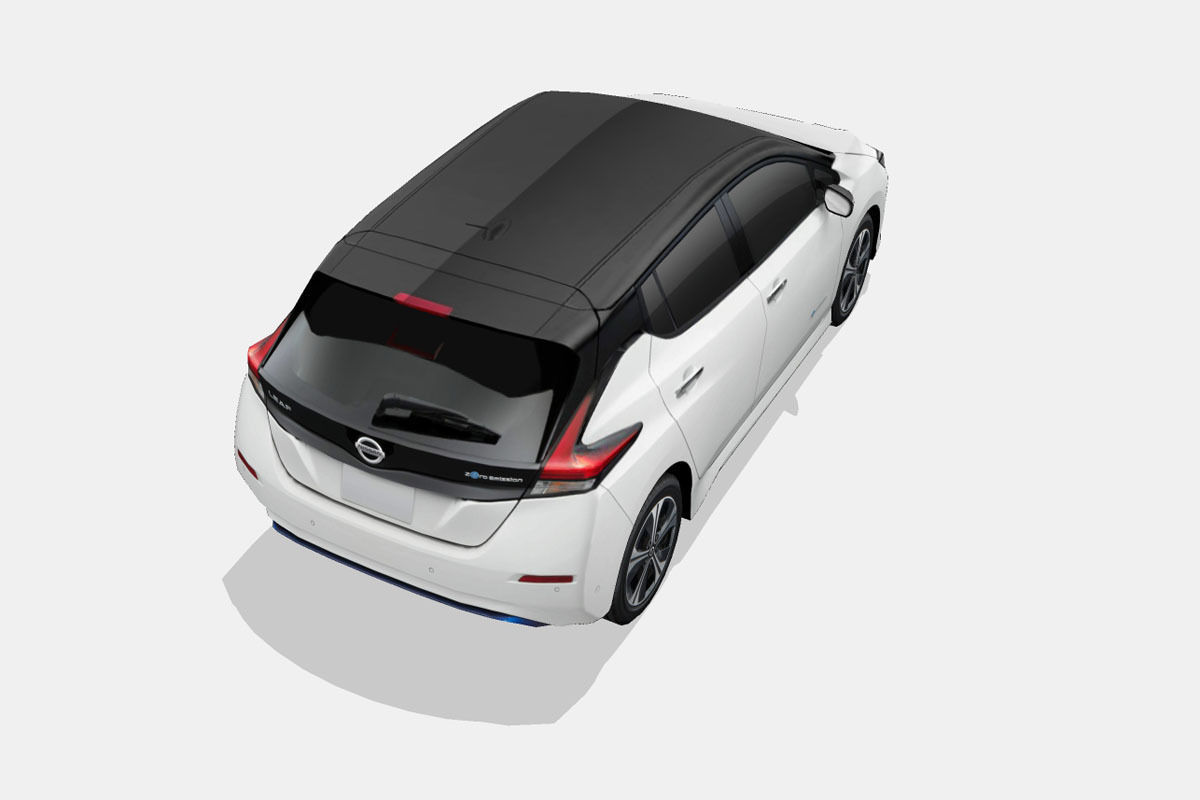 Nissan Leaf 2018 Low-poly 3D model_10