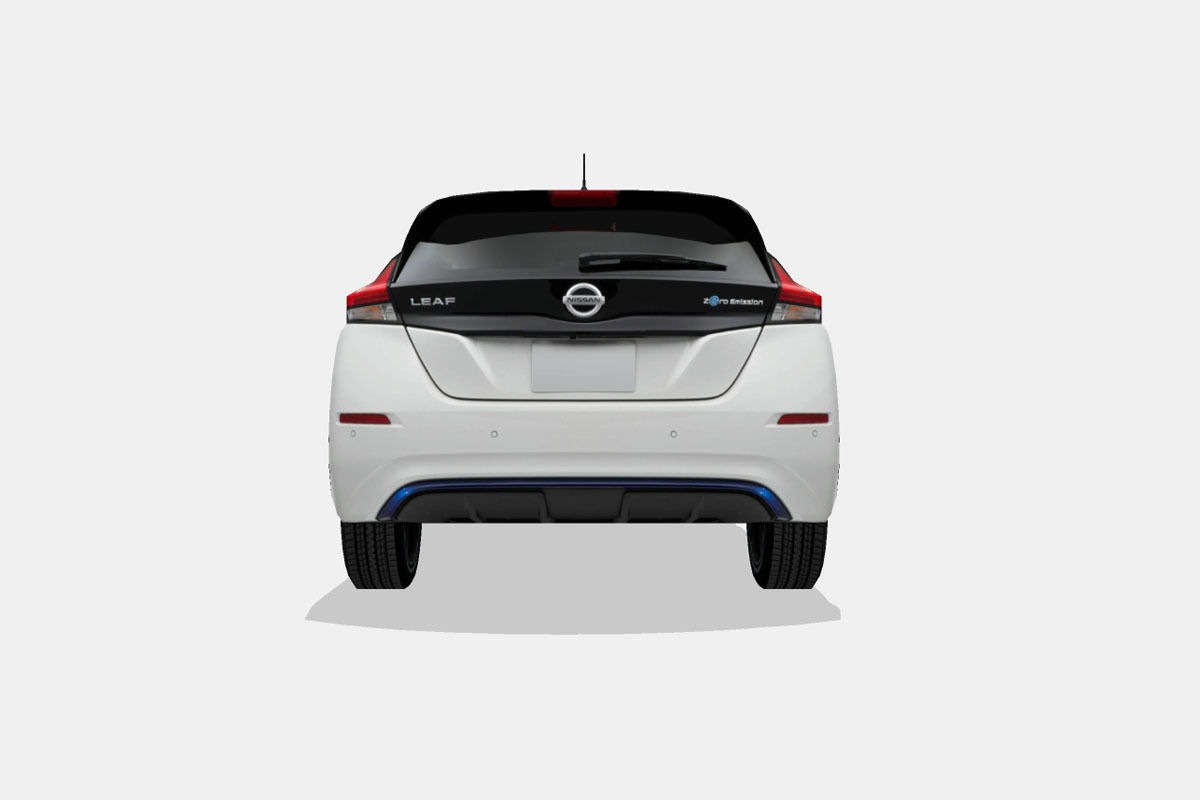 Nissan Leaf 2018 Low-poly 3D model_8