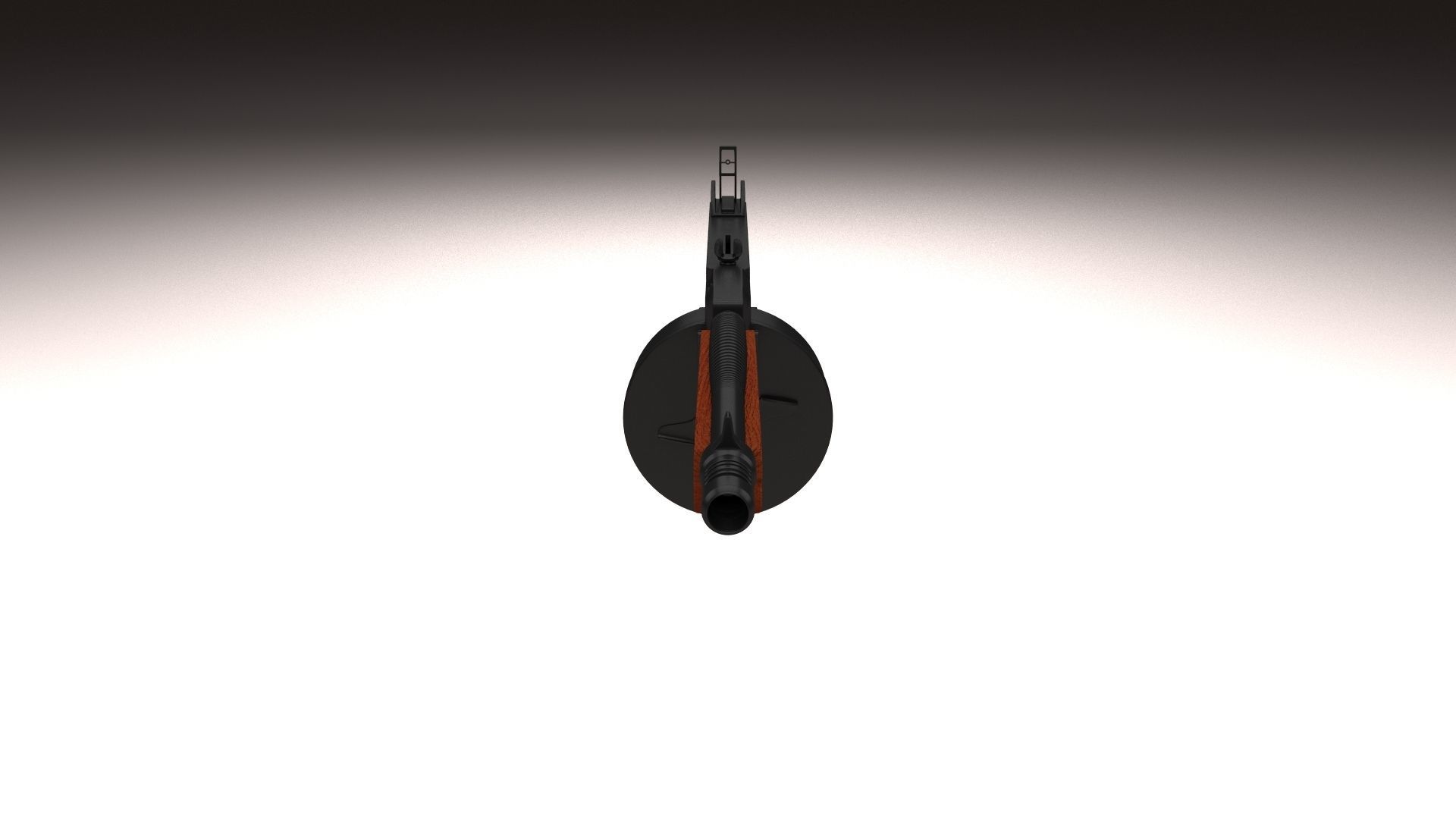 Thompson 1928 Submachine gun 3D model_1