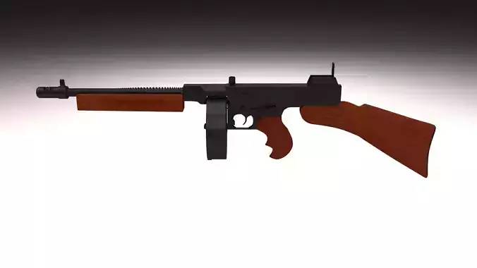 Thompson 1928 Submachine gun 3D model
