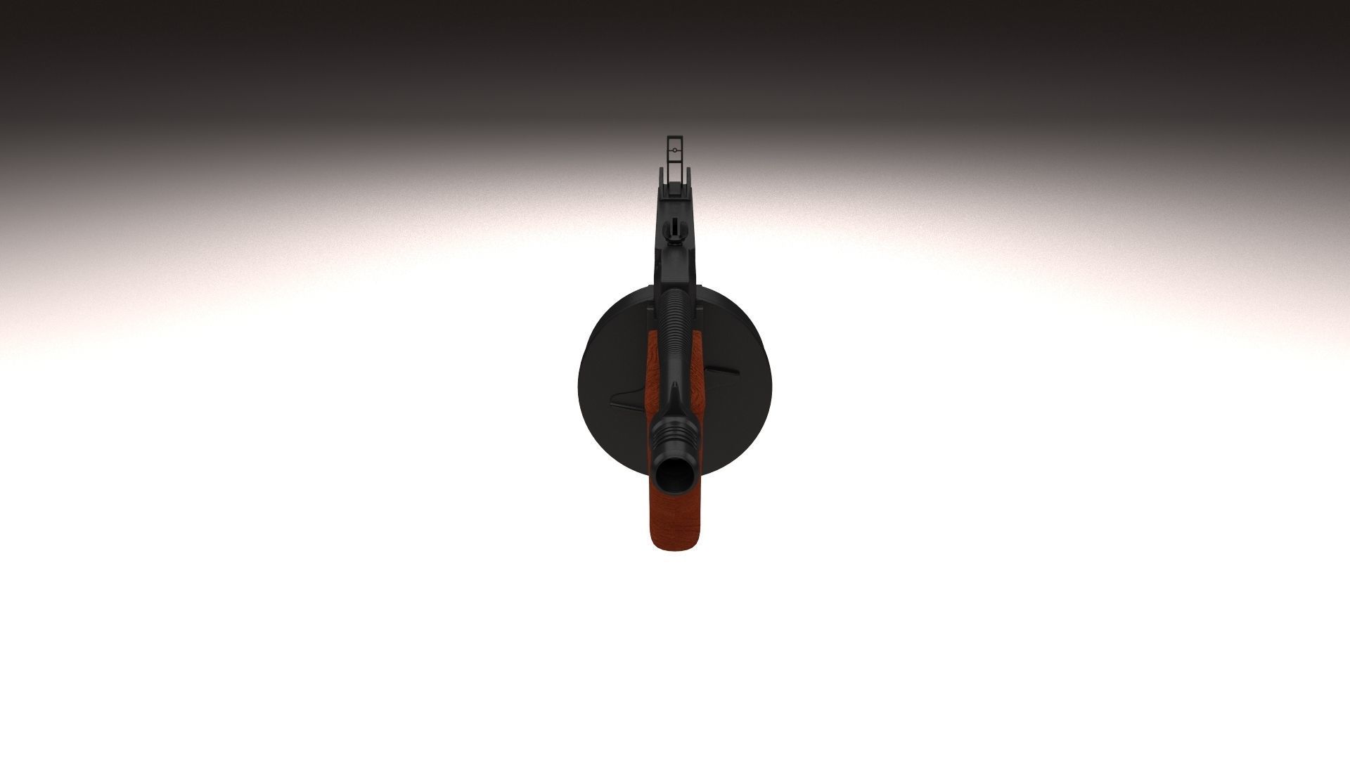 Thompson 1928 Tommy Gun 3D model_1