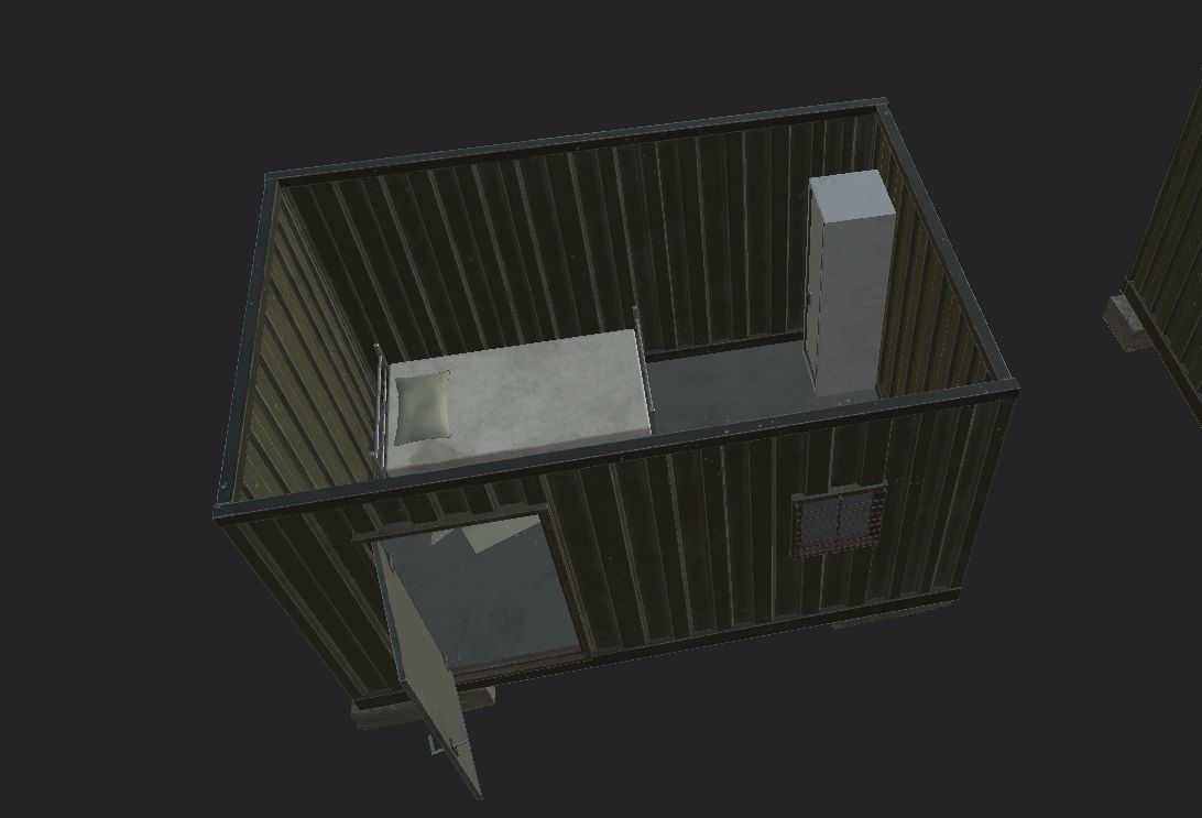 Military Base Low-poly 3D model_6