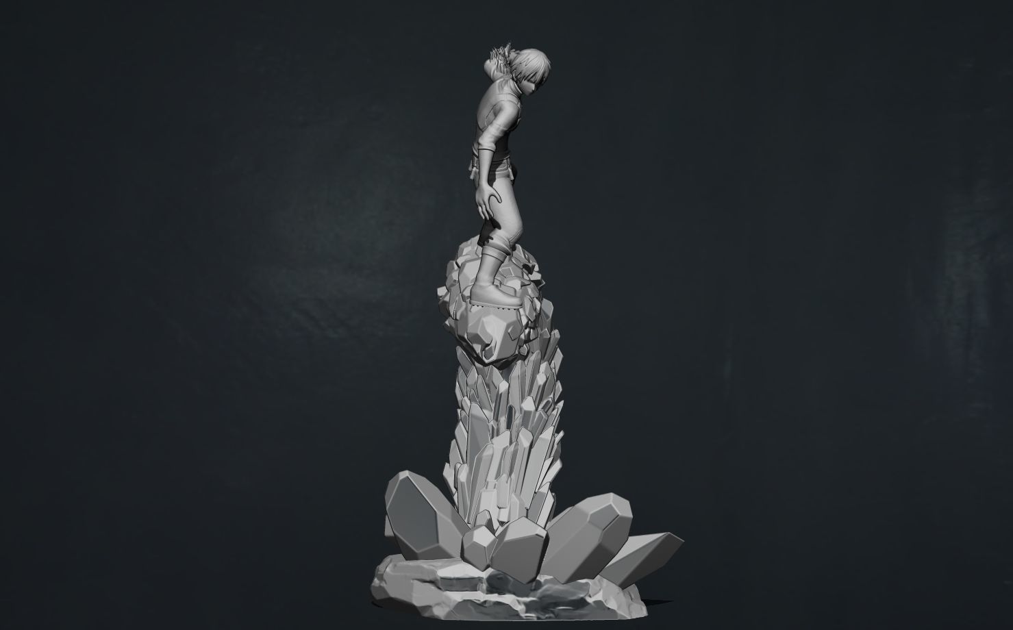 todoroki - my hero academia - mha 3d print statue 3D print model_17