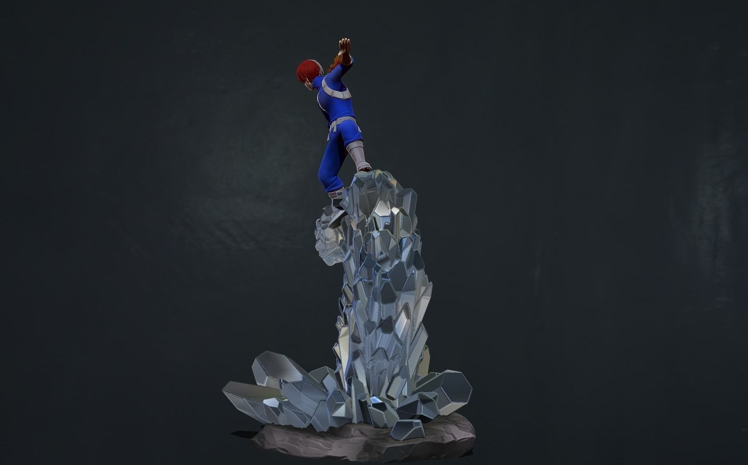 todoroki - my hero academia - mha 3d print statue 3D print model_9