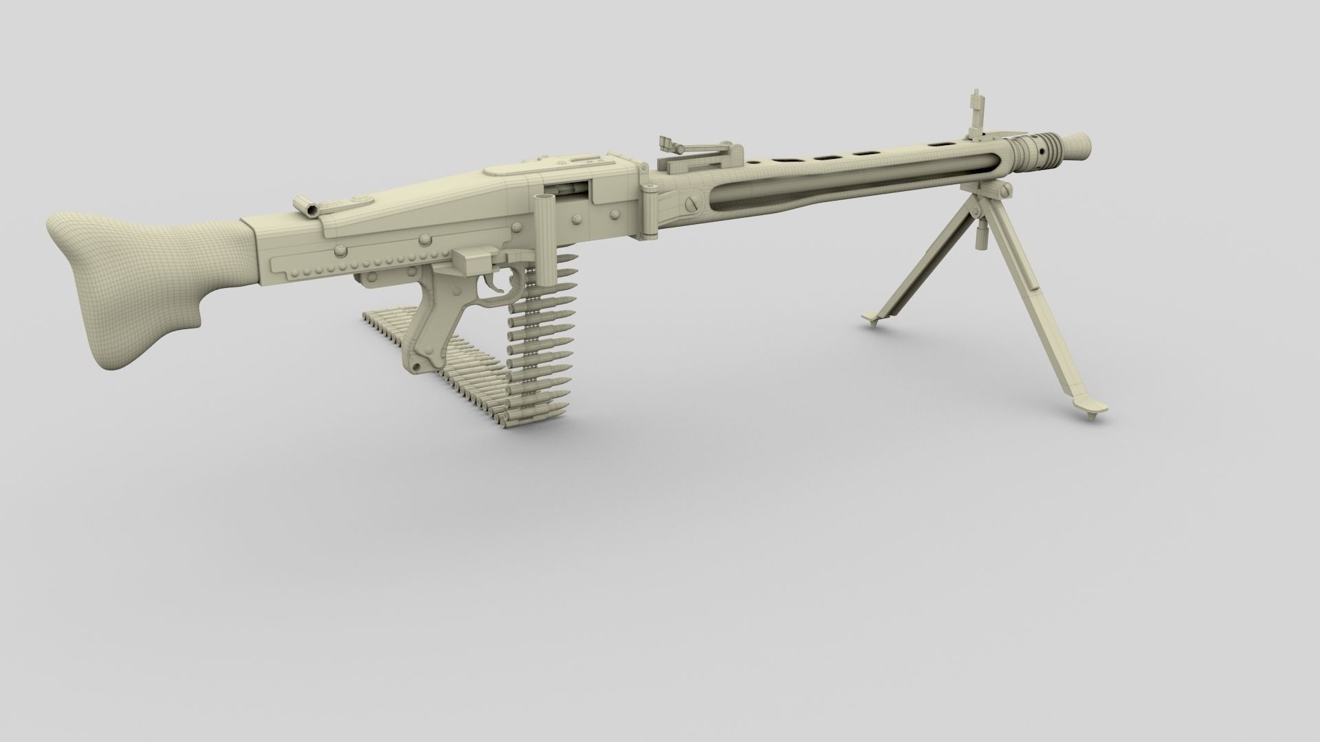 WW2 Machine Gun Pack 3D model_11