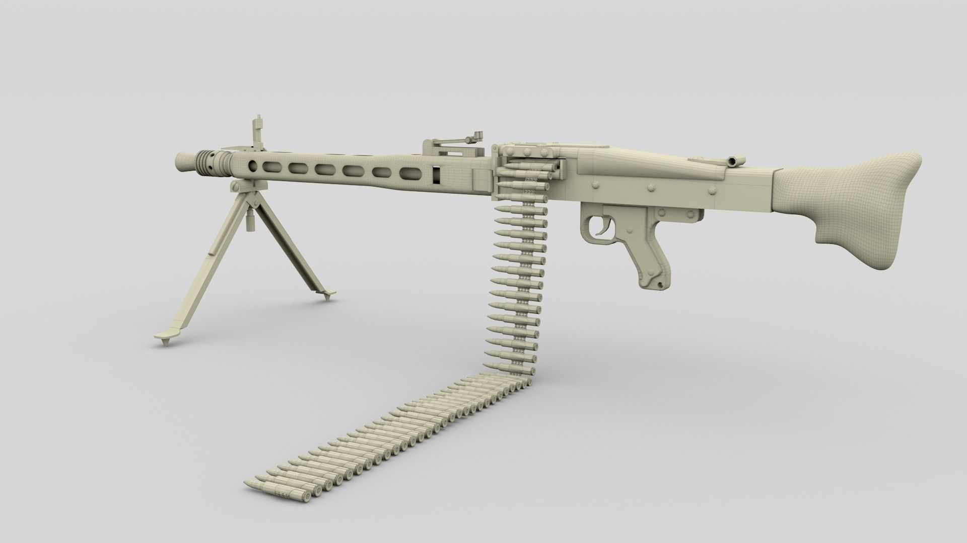 WW2 Machine Gun Pack 3D model_10