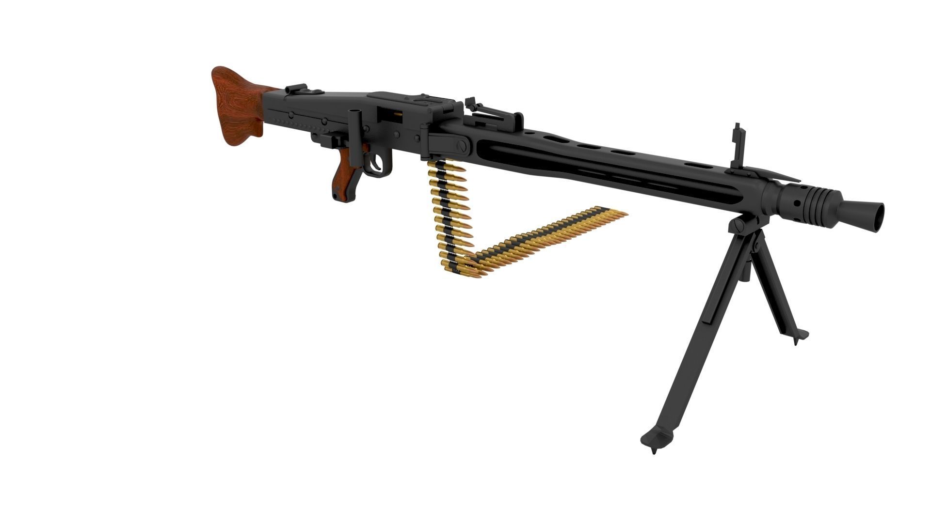 WW2 Machine Gun Pack 3D model_8