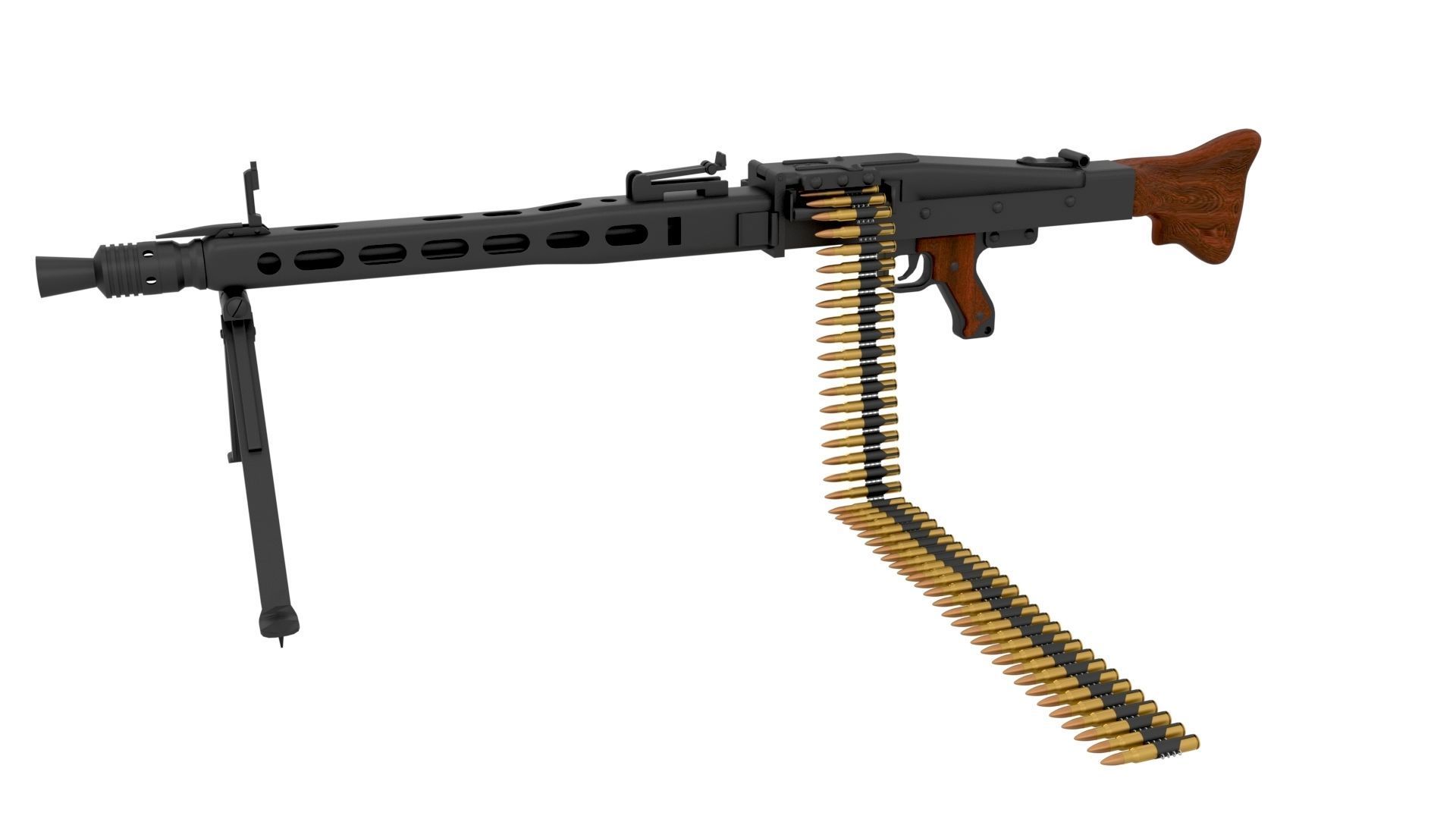 WW2 Machine Gun Pack 3D model_6