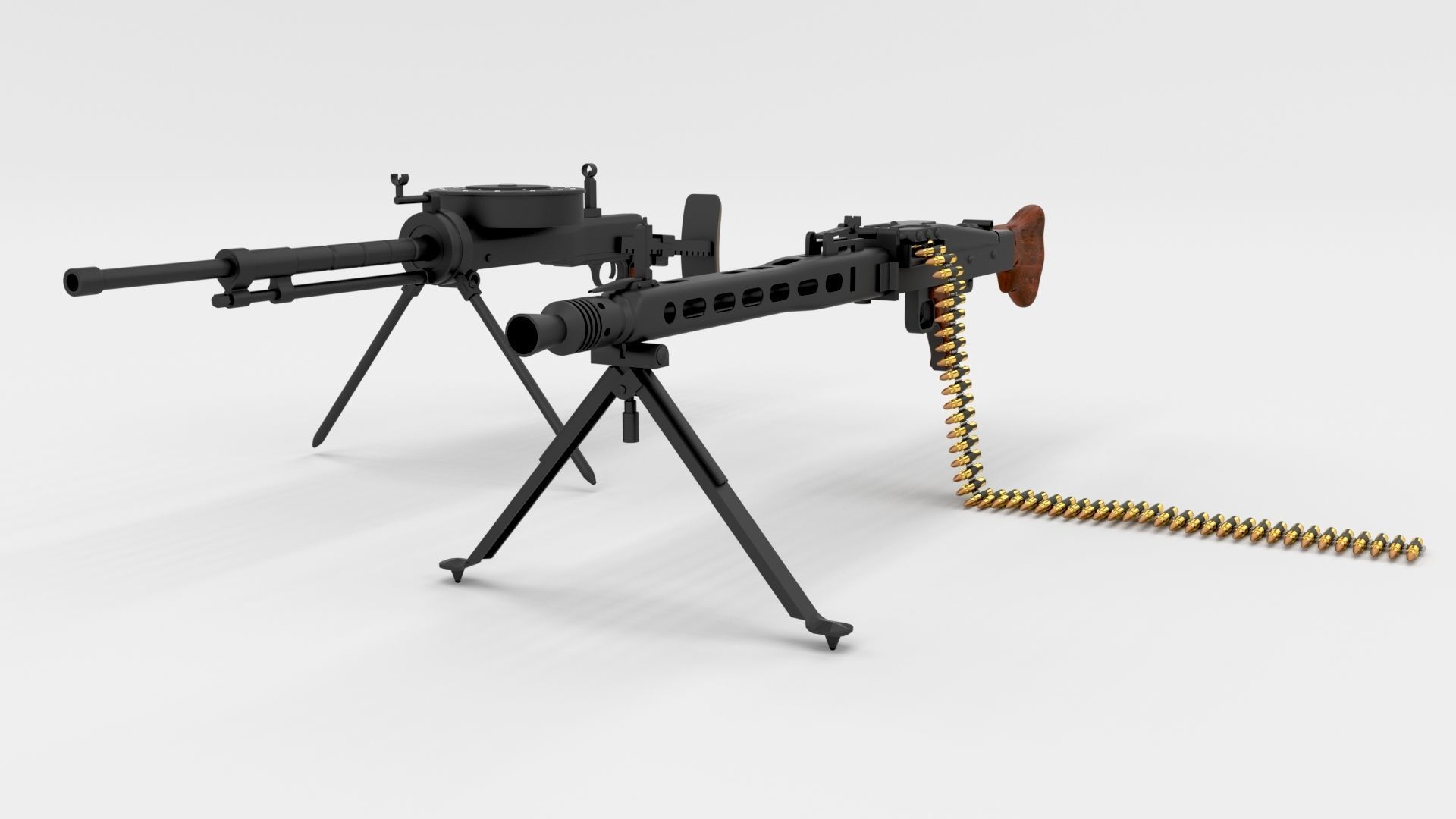 WW2 Machine Gun Pack 3D model_13