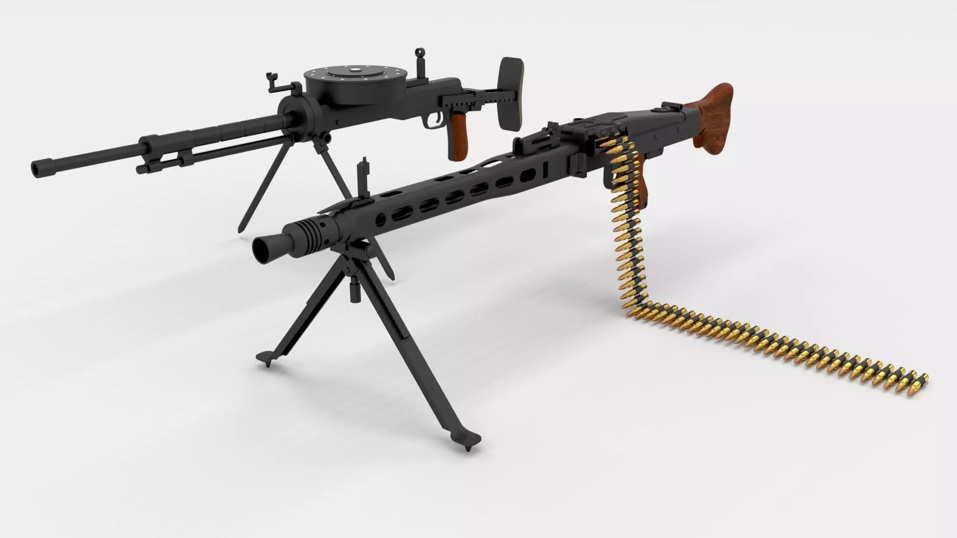 WW2 Machine Gun Pack 3D model_0