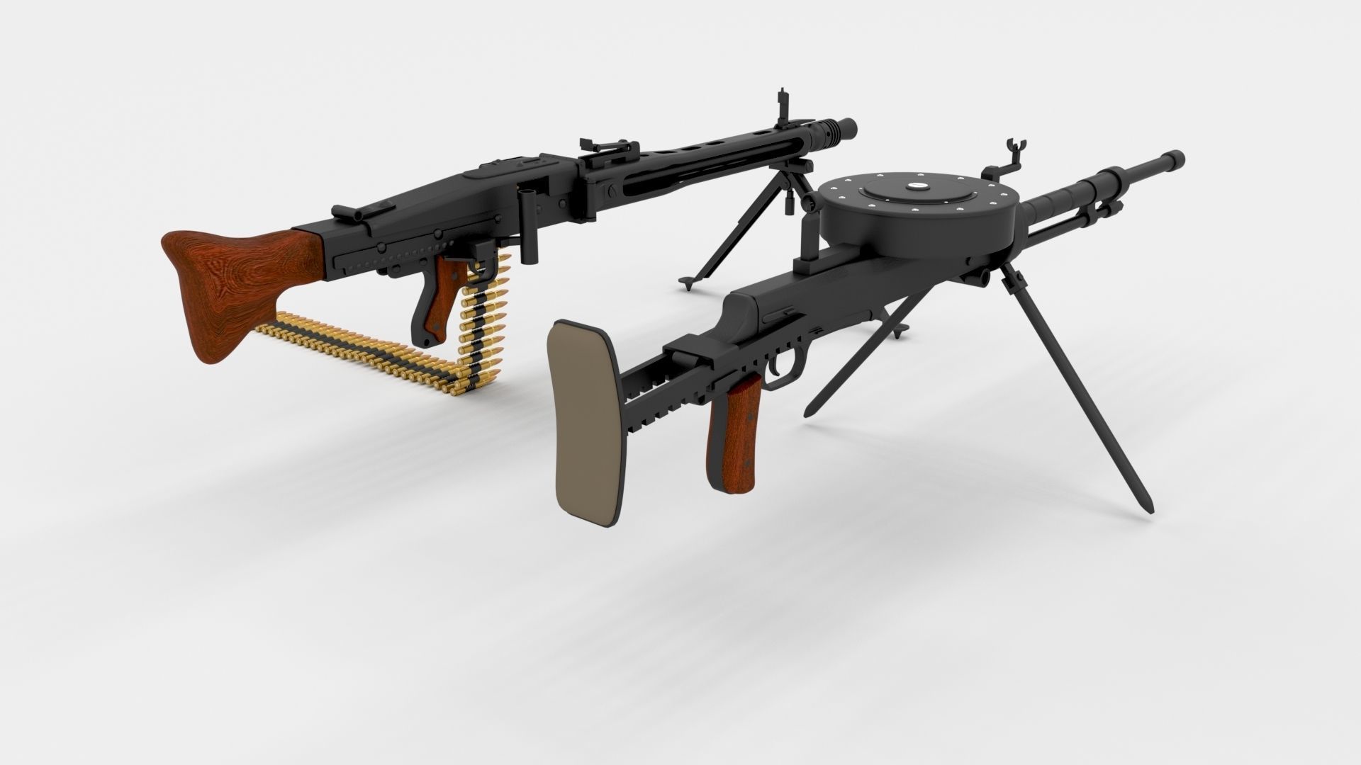 WW2 Machine Gun Pack 3D model_15