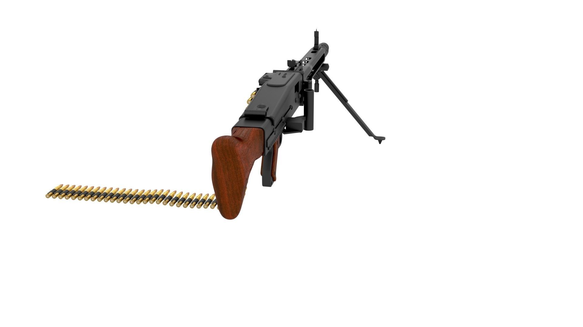 WW2 Machine Gun Pack 3D model_7