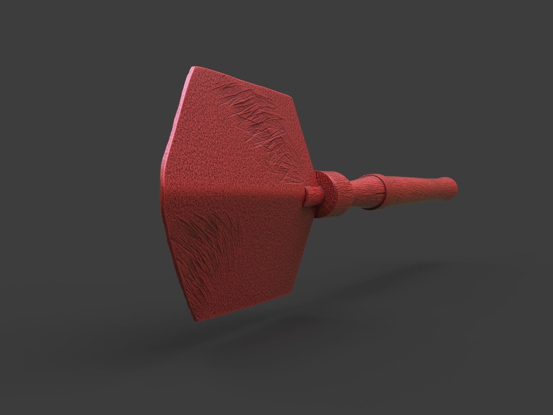 Old Steampunk Shovel 3D Printing 3D print model_3