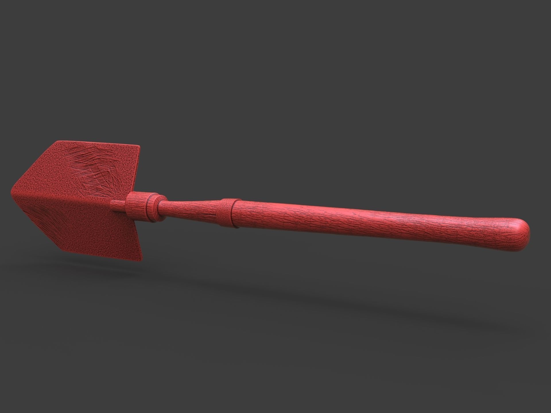 Old Steampunk Shovel 3D Printing 3D print model_5