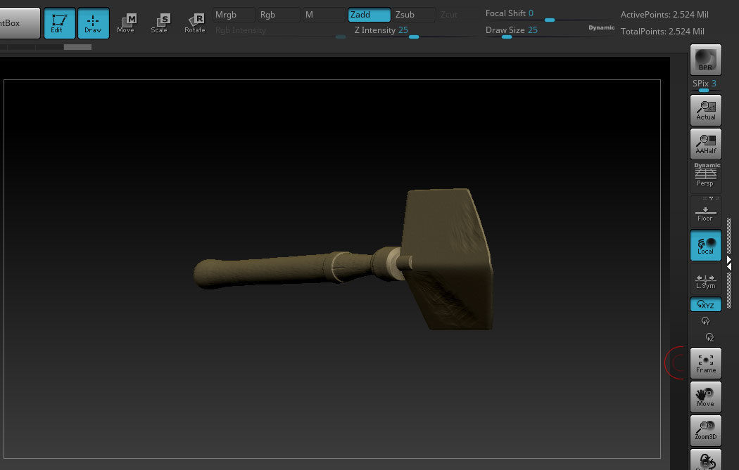Old Steampunk Shovel 3D Printing 3D print model_9