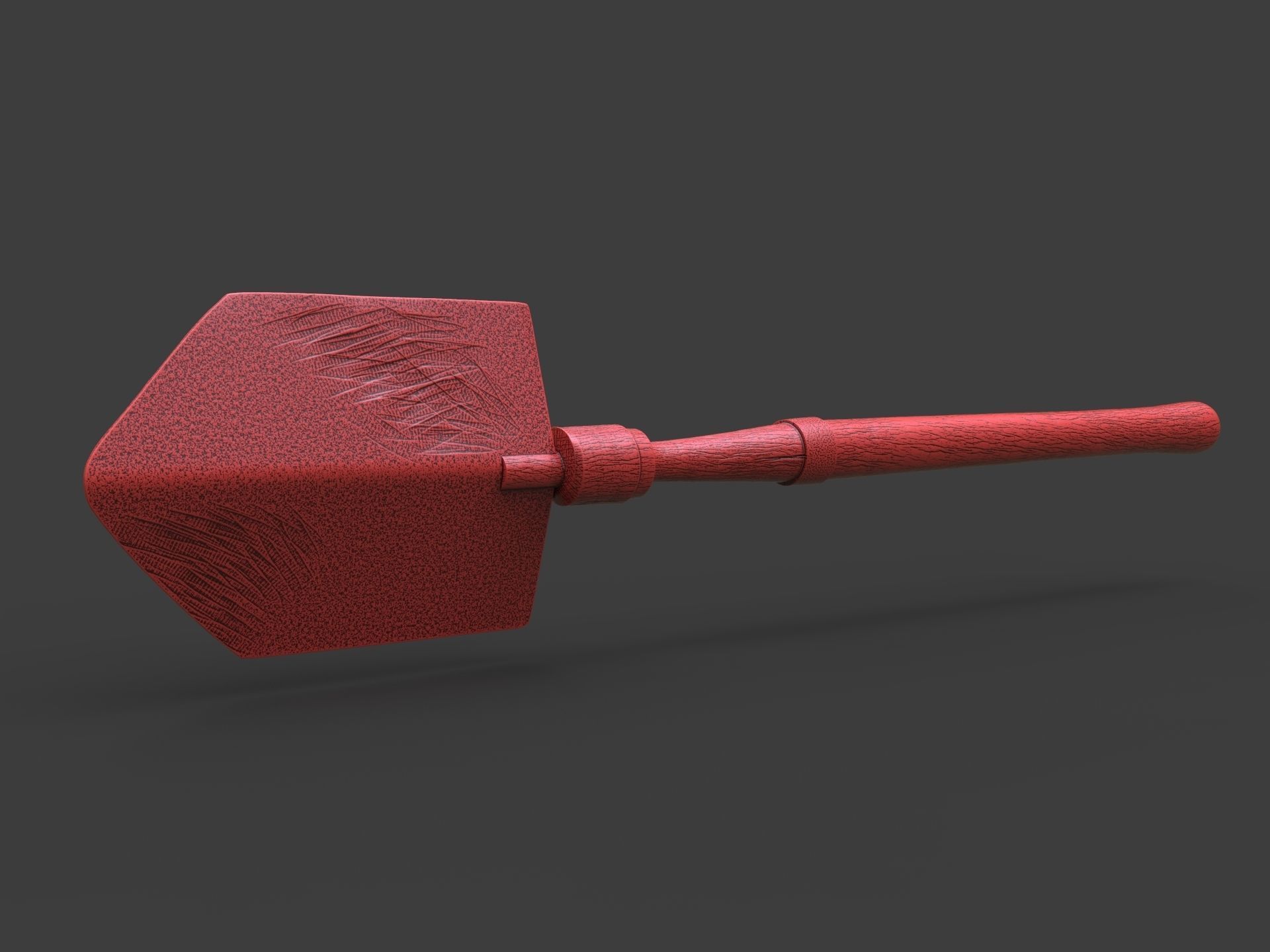 Old Steampunk Shovel 3D Printing 3D print model_7