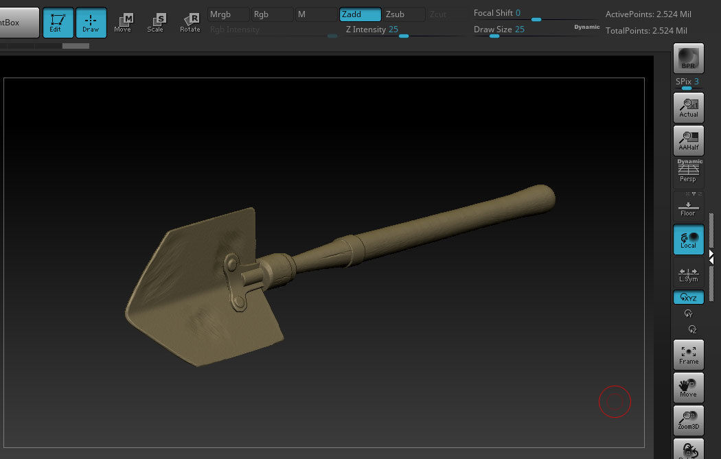 Old Steampunk Shovel 3D Printing 3D print model_8