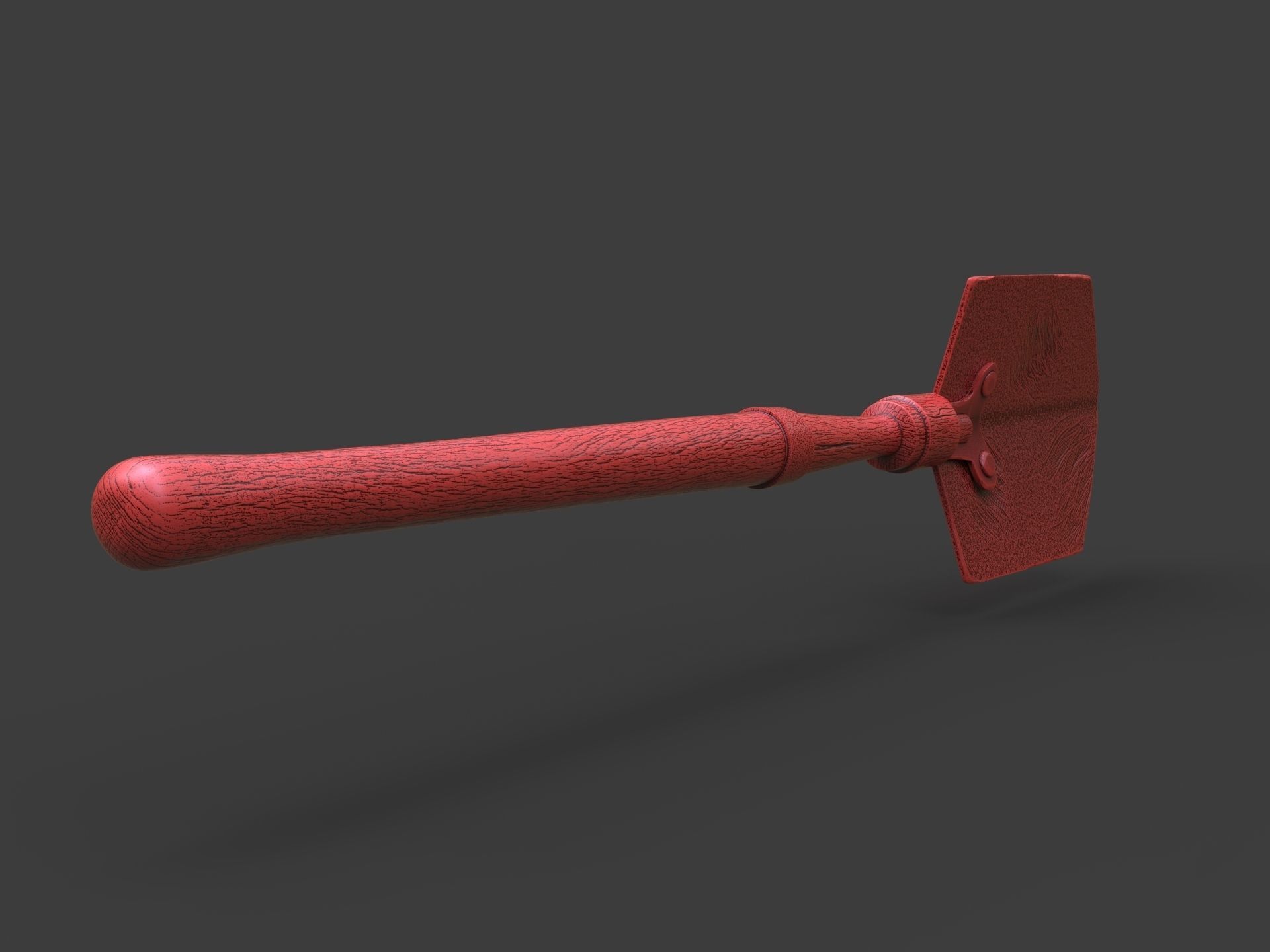 Old Steampunk Shovel 3D Printing 3D print model_4
